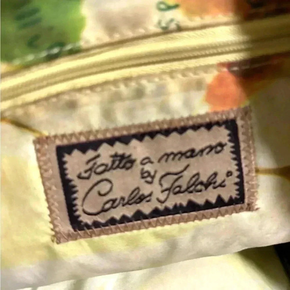 Cards falchi faux snake embossed PVC tote handbag - Picture 6 of 6